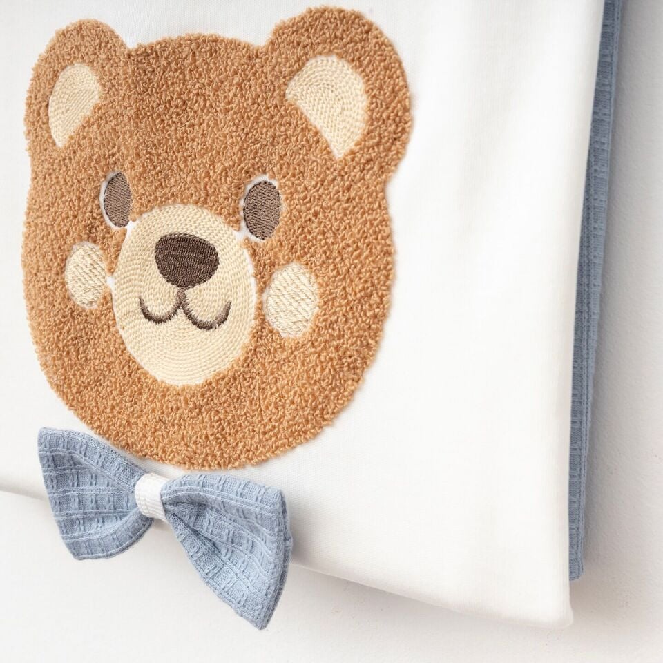 Pamuklu Süzine Nakışlı Erkek 10'lu Hastane Çıkışı