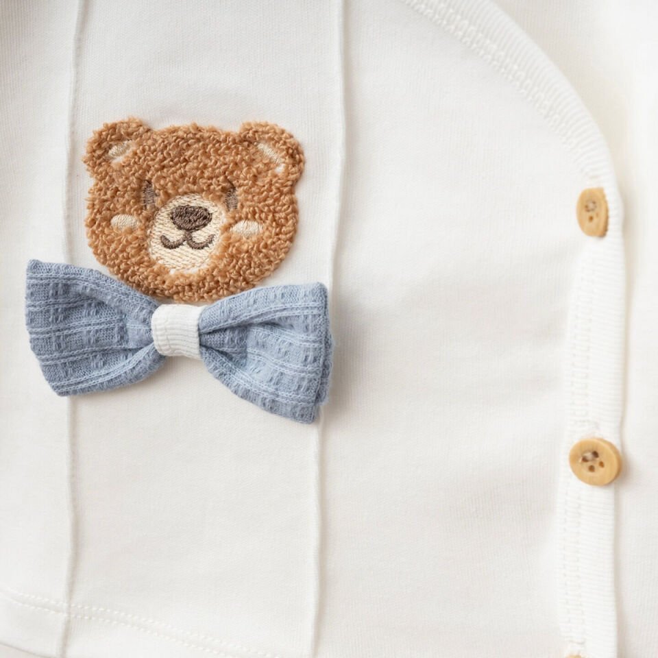 Pamuklu Süzine Nakışlı Erkek 10\'lu Hastane Çıkışı