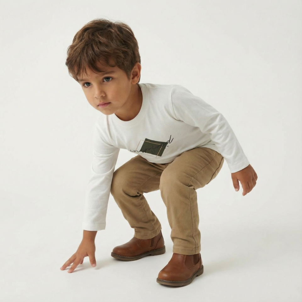 Erkek Bebek Kapitone Montlu 3’lü Takım