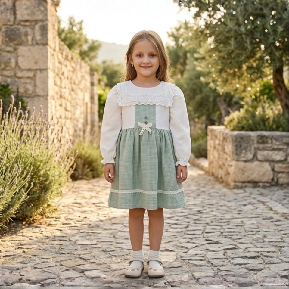 kiz-cocuk-yesil-ekose-dantel-yaka-elbise.jpg